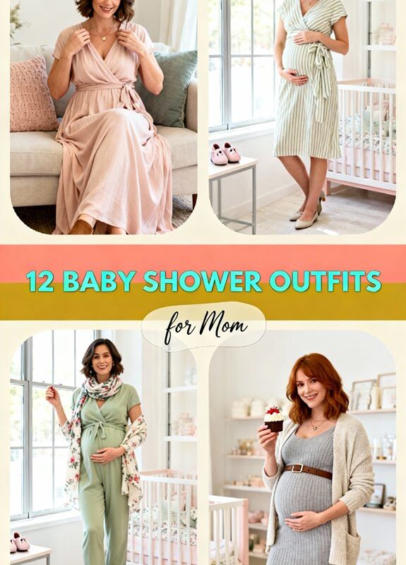 mom s stylish baby shower outfits