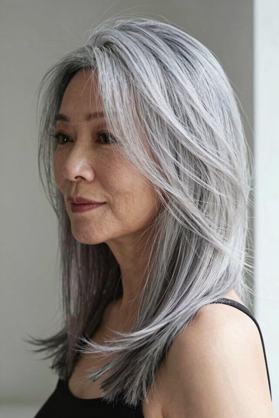 long graduated a line haircut