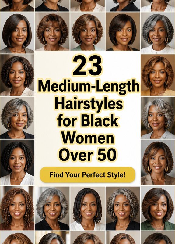 chic medium length hairstyles over50