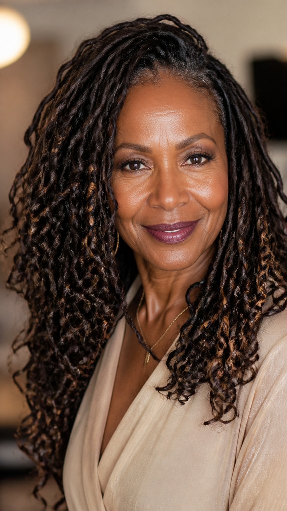 airy textured low maintenance locs