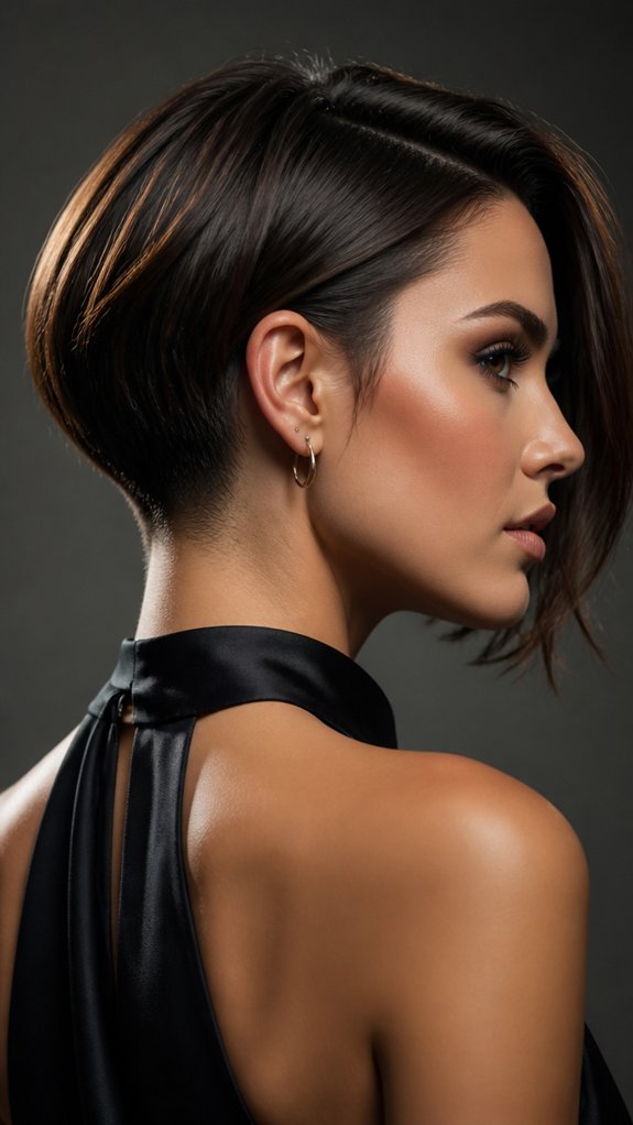 back undercut bob fade