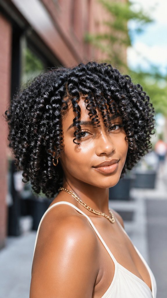 bantu knot out frizz control bob