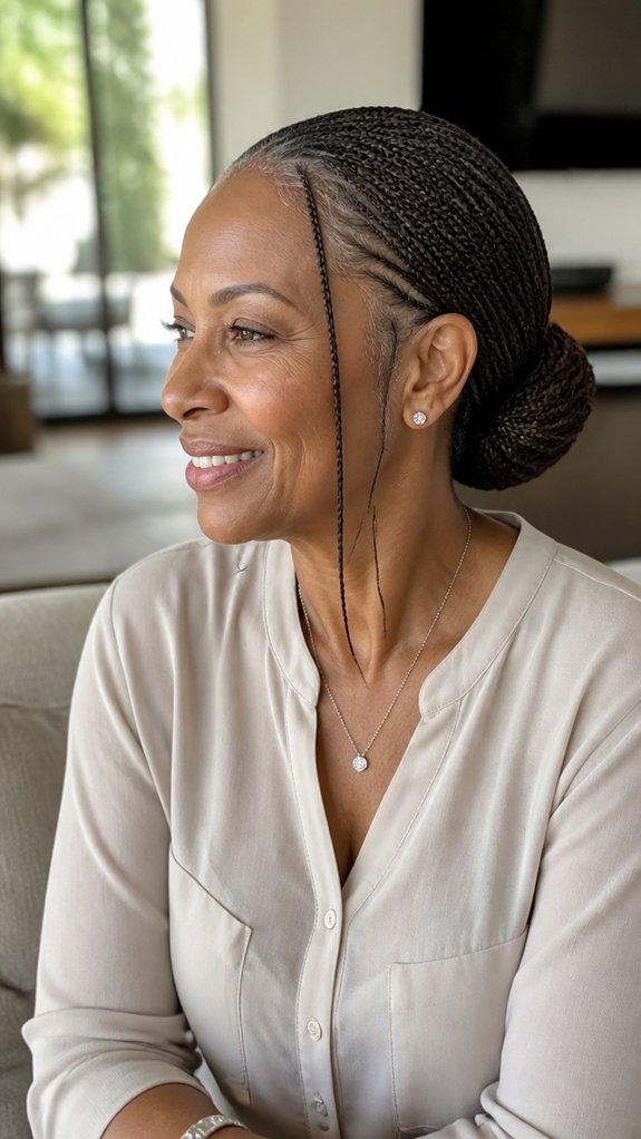 barely there micro knotless braids