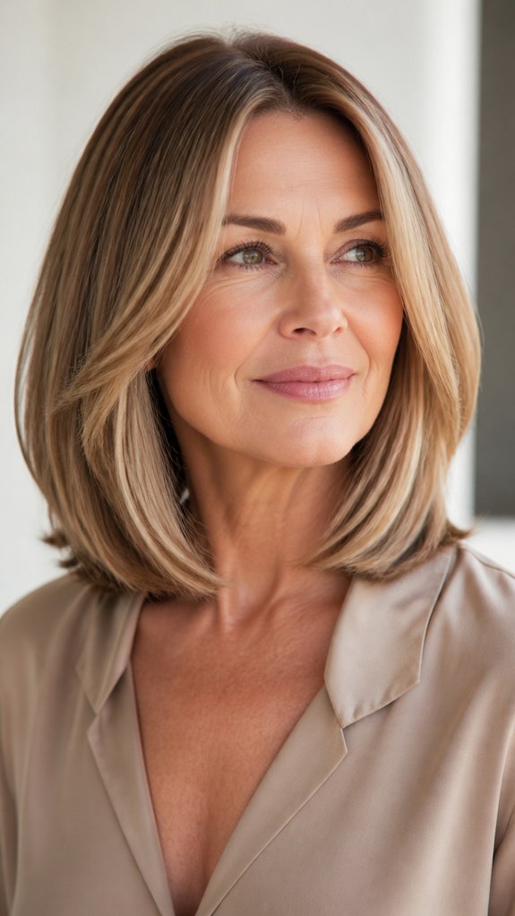 blunt edge bob with internal taper