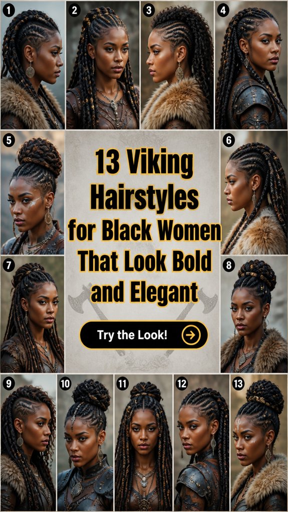 bold viking braids for blackwomen