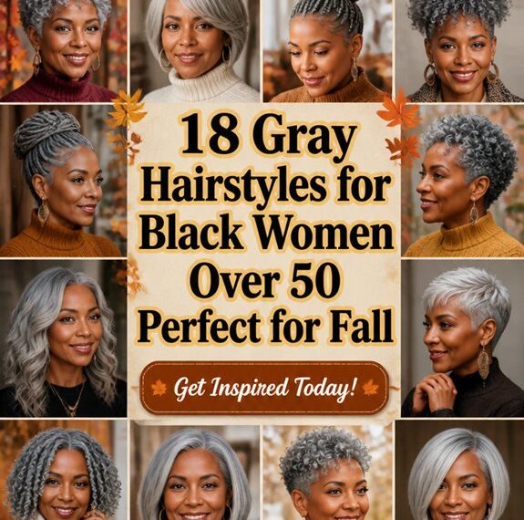 chic gray hairstyles for 50