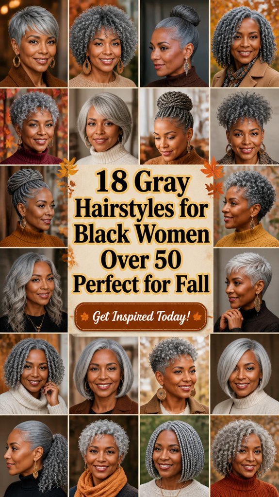 chic gray hairstyles for 50