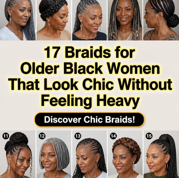 chic lightweight braids for elders