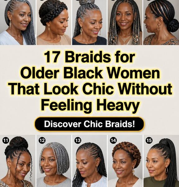 chic lightweight braids for elders