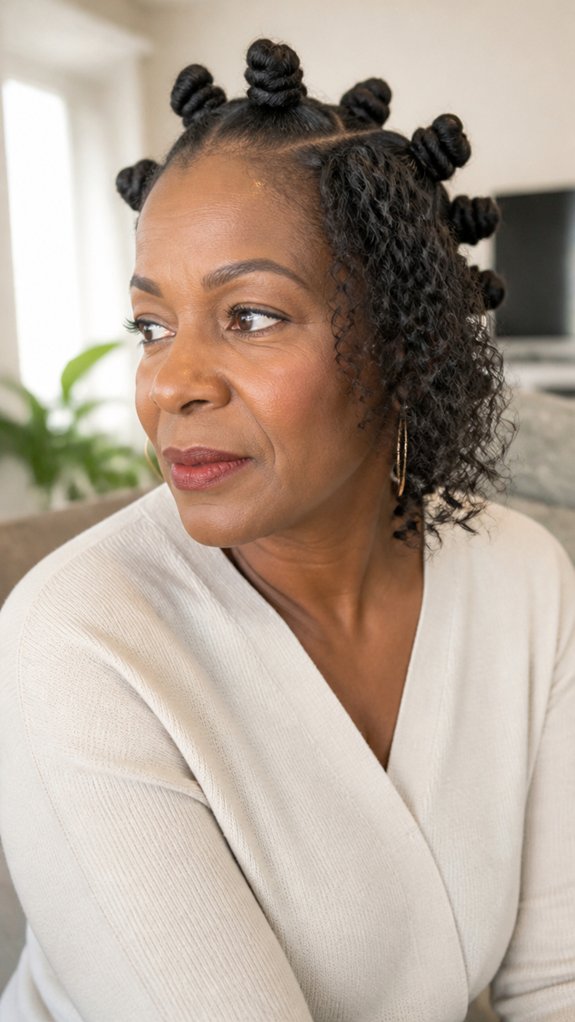 coiled nighttime heatless curls