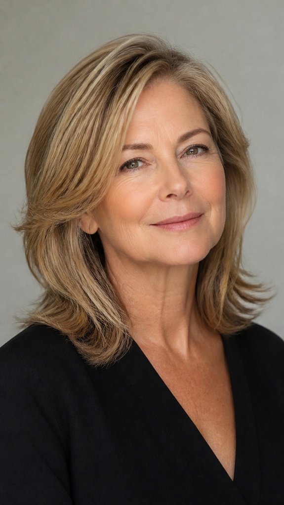 collarbone length soft voluminous layers