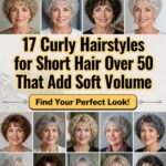 curly short hair over50
