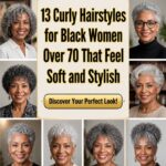 curly stylish hair over70