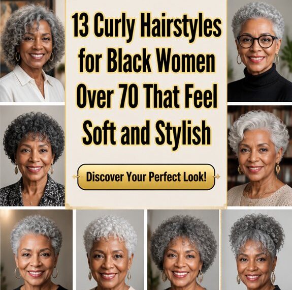 curly stylish hair over70