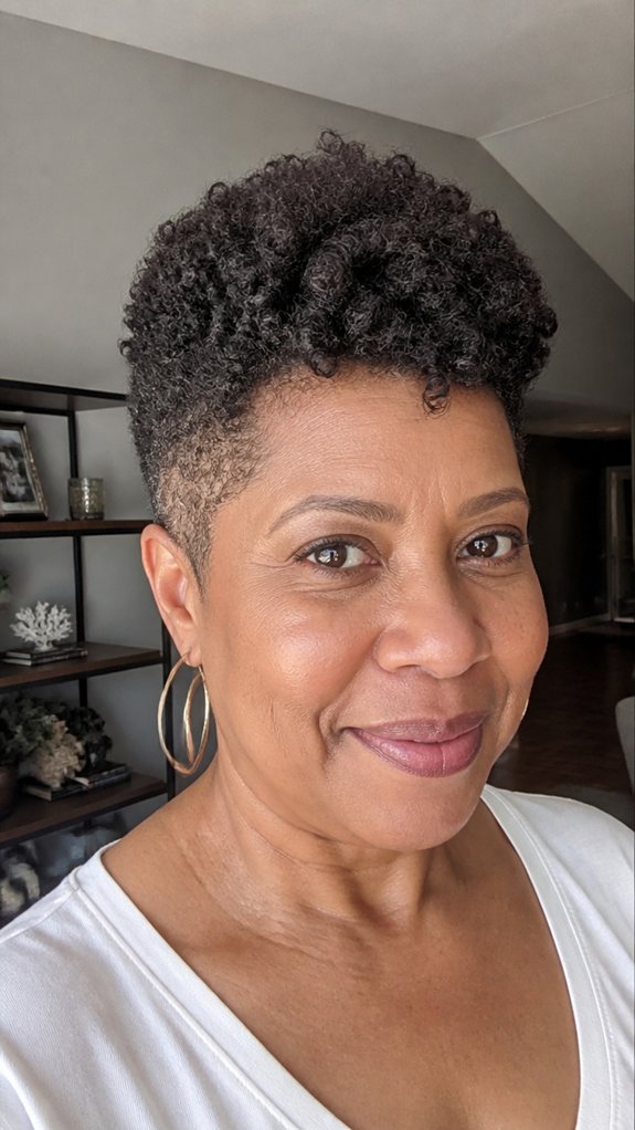 curly tapered lift with definition