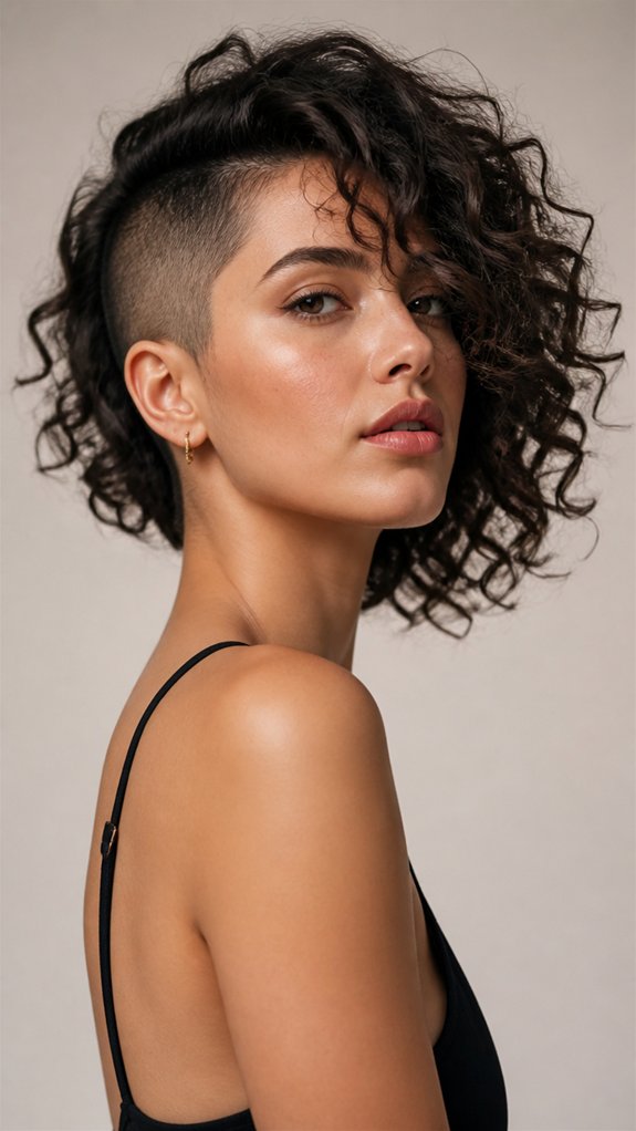 curly undercut bob movement