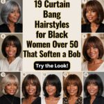 curtain bangs for older black women