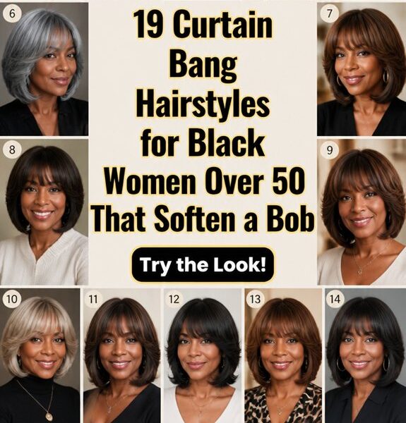 curtain bangs for older black women