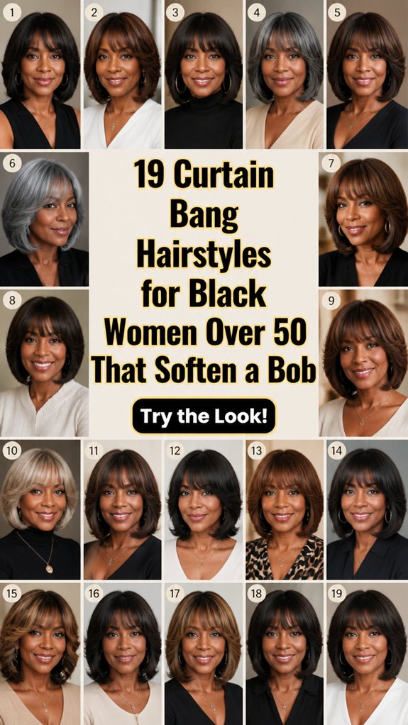 curtain bangs for older black women