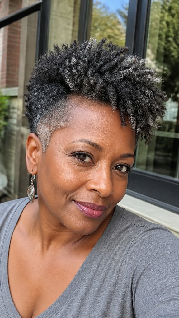 defined twist out tapered shape