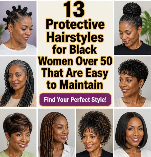 easy protective hairstyles for 50