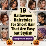 easy stylish short hair halloween