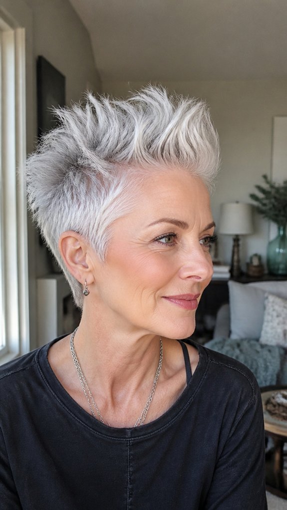 edgy lifted faux hawk