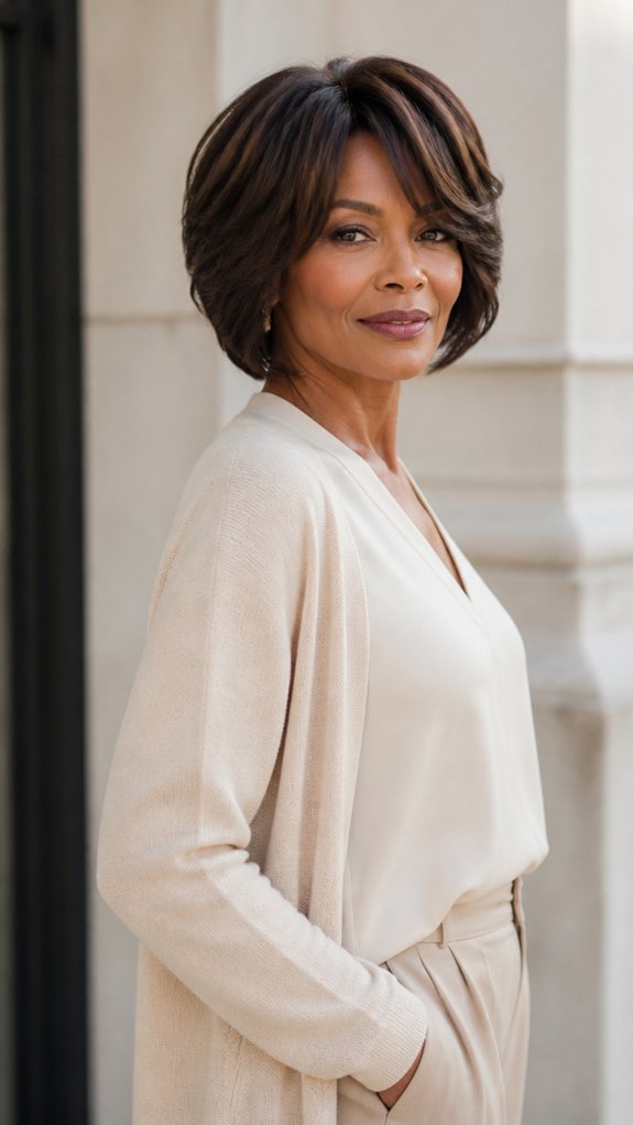 effortless layered bob movement