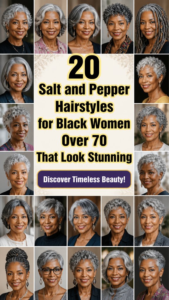 elegant salt and pepper hairstyles