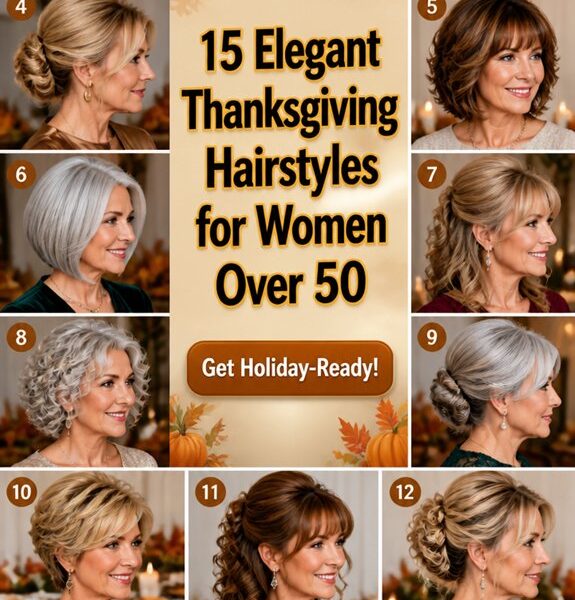 elegant thanksgiving hairstyles over50