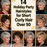festive short curly hairstyles