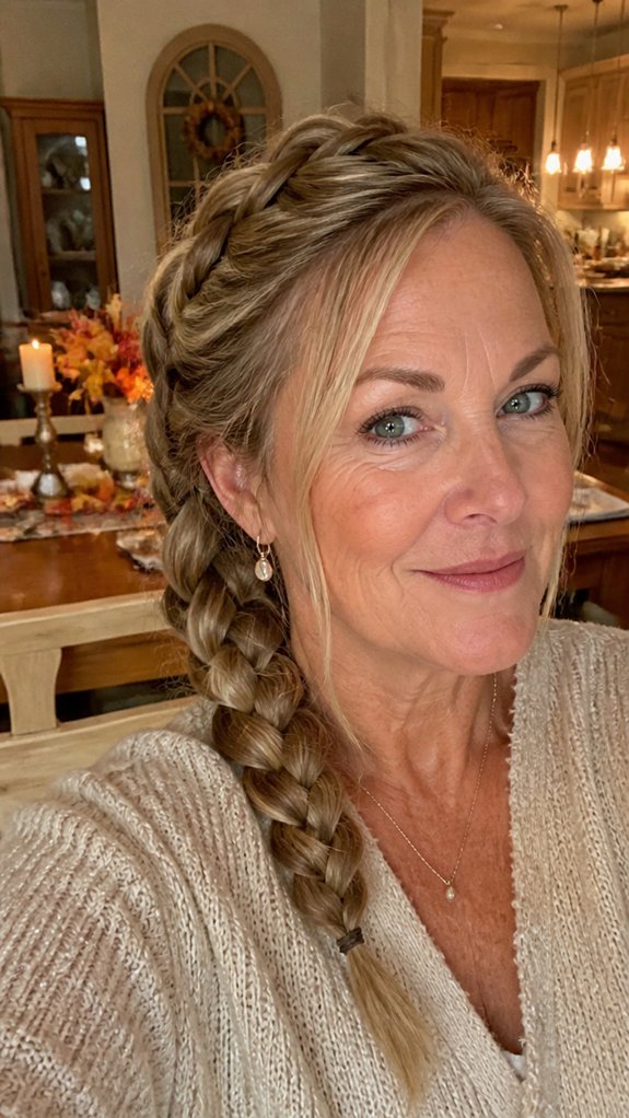 french braided sleek longwear