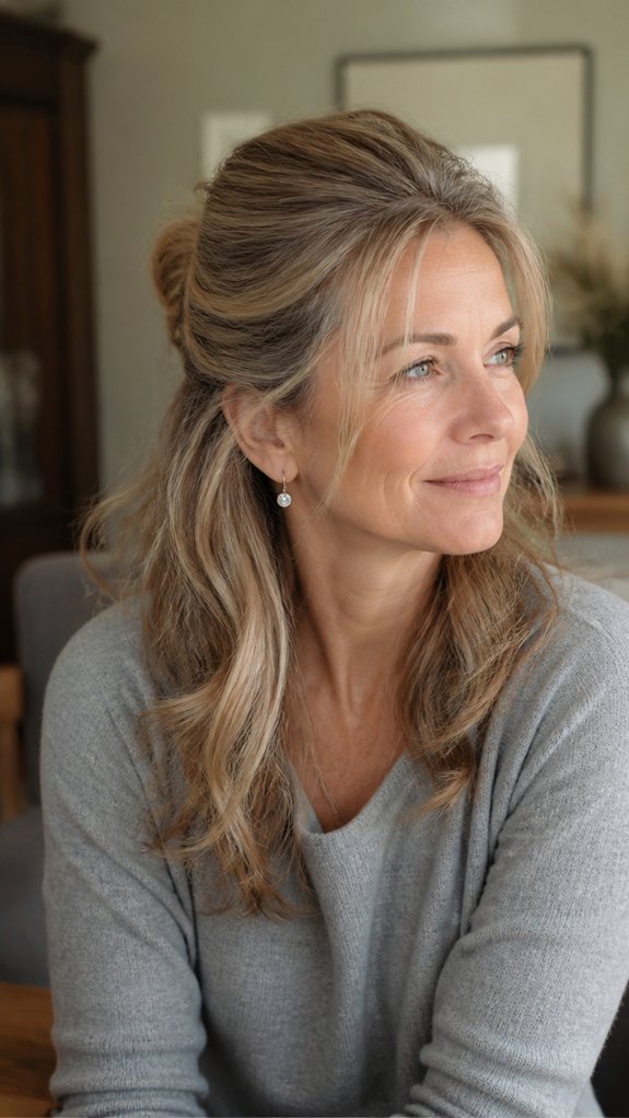 half up volumizing crown disguise