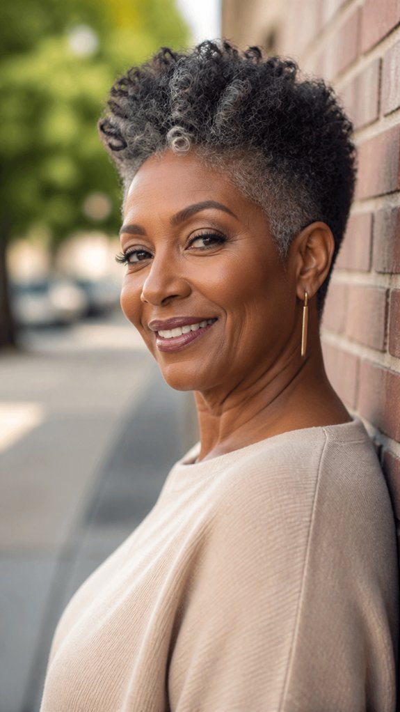 high volume tapered textured frohawk