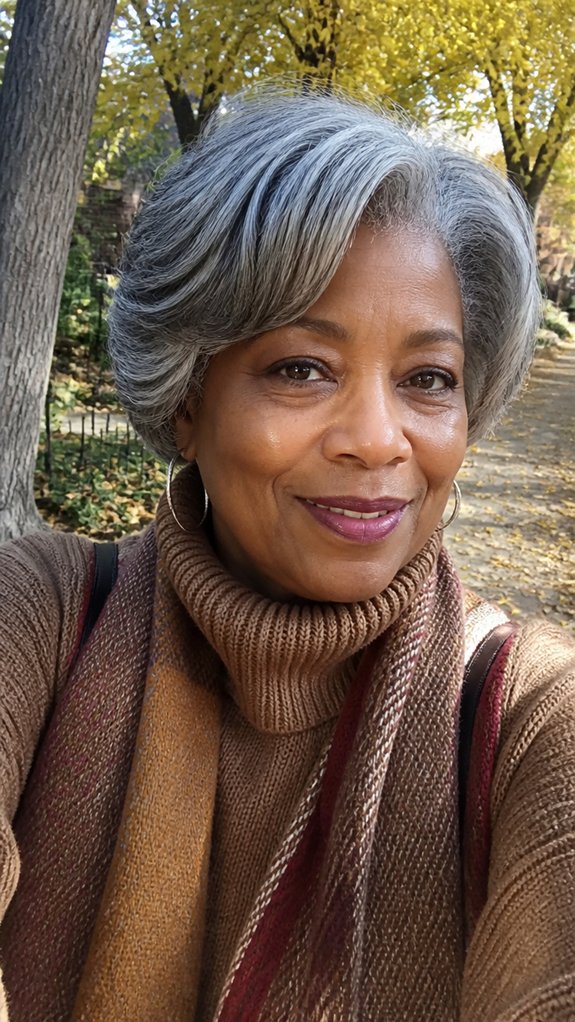hydrated glossy gray hair