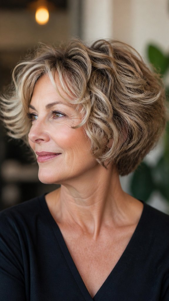 layered bob with bounce