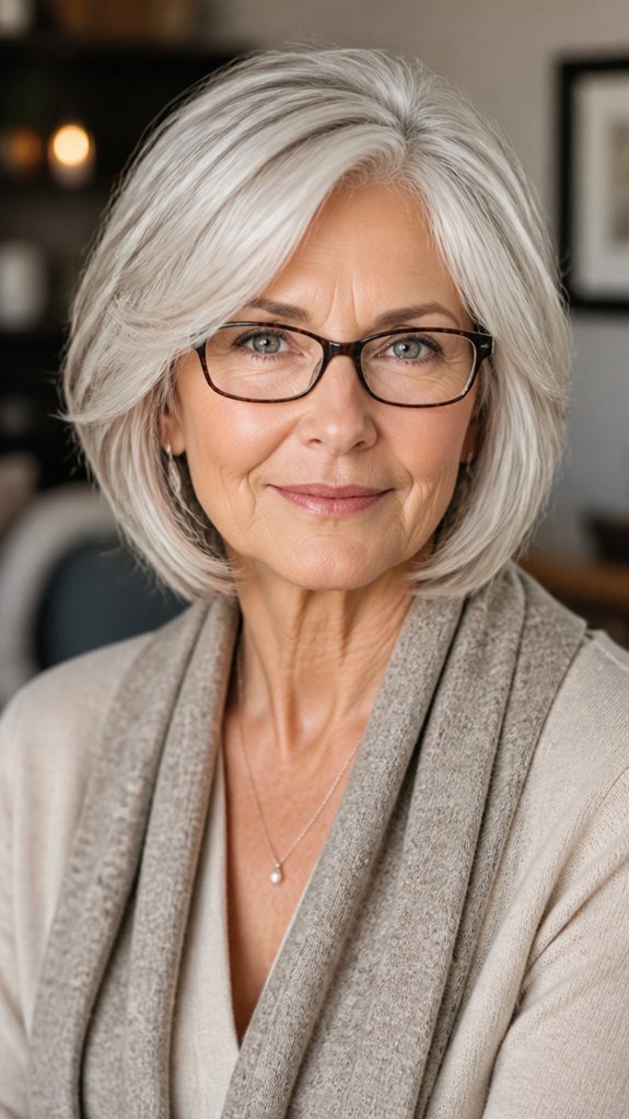 layered lob with face framing