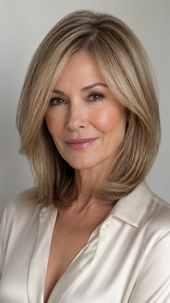 long bob with textured ends