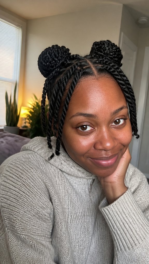 loose twists gentle low tension