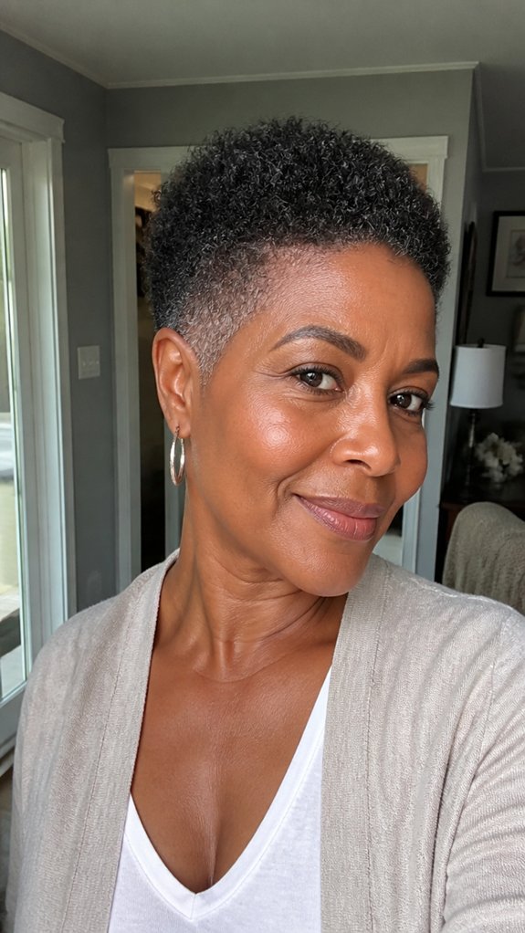 low maintenance tapered natural hairstyle