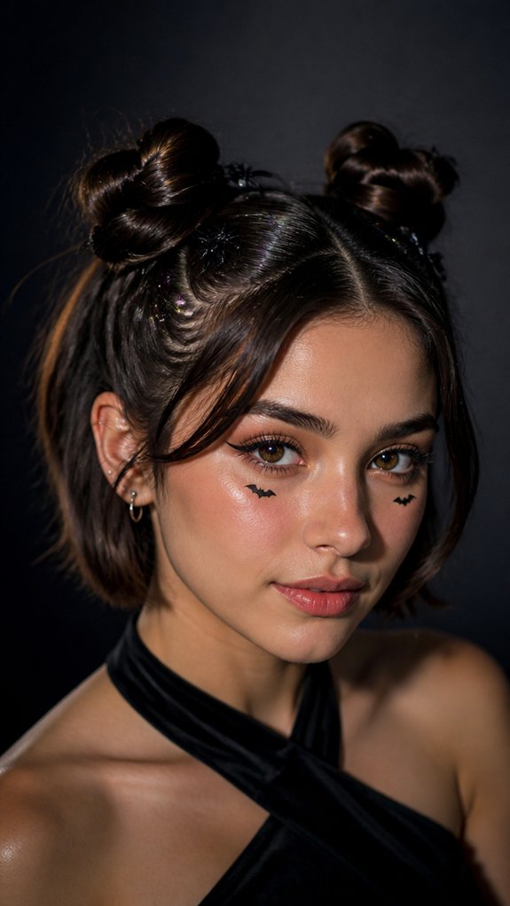 mini sock donut space buns