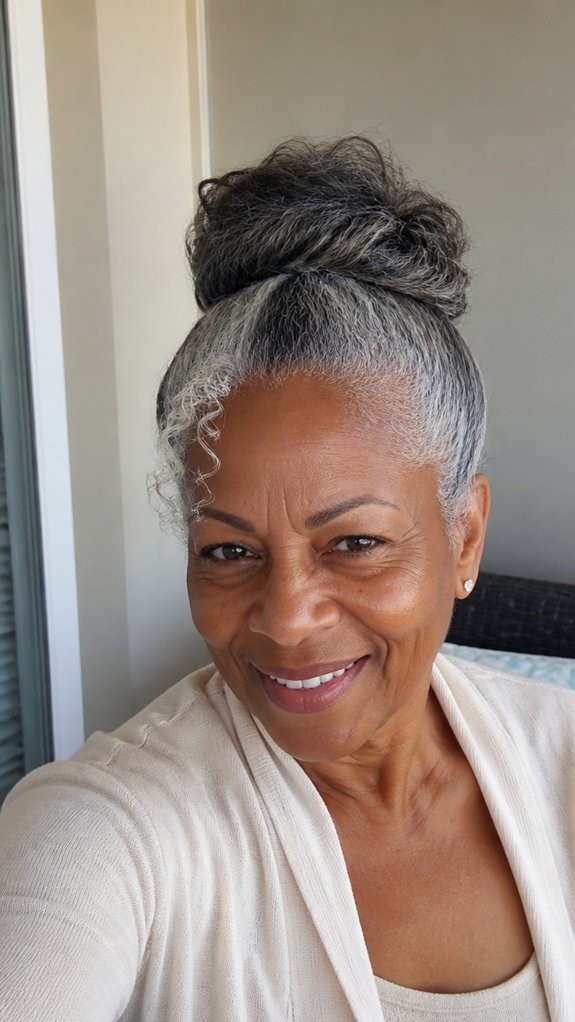 polished soft twisted bun