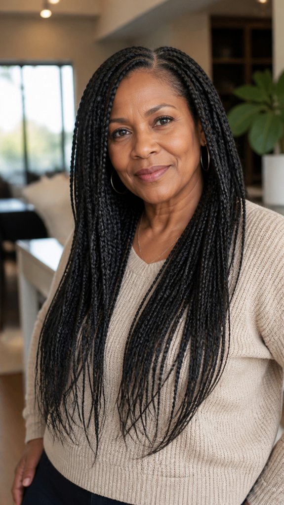 protective braids for mature hair