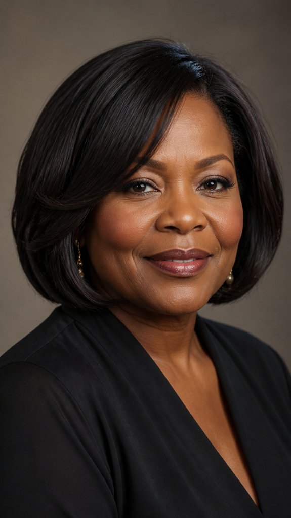 rounded bob with inward curve