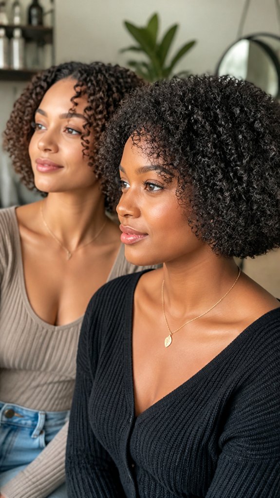 rounded jawline framing bob