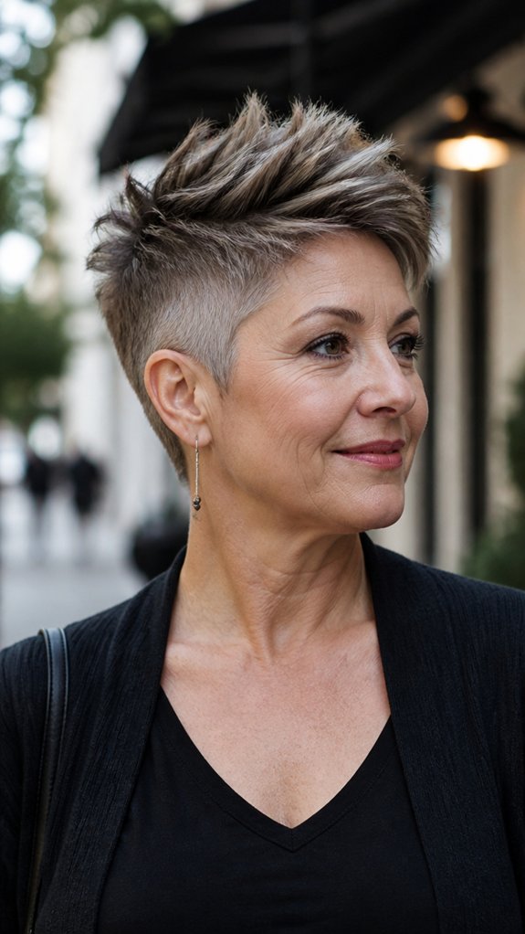 shaved sides pixie boosts crown