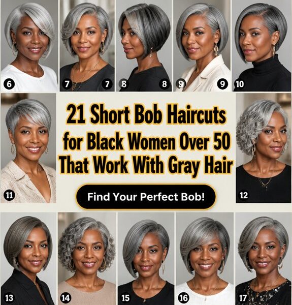 short gray bob ideas