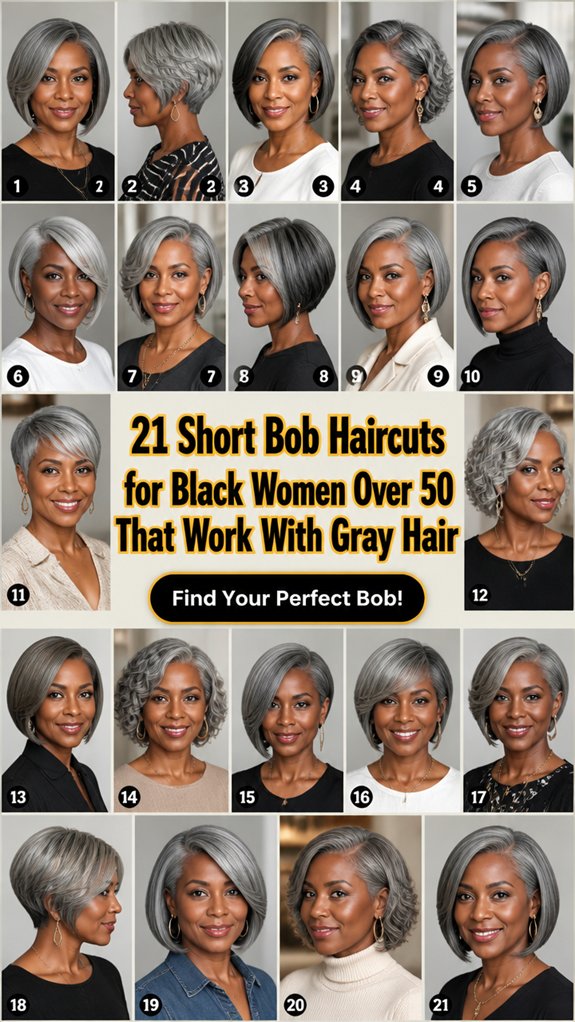 short gray bob ideas