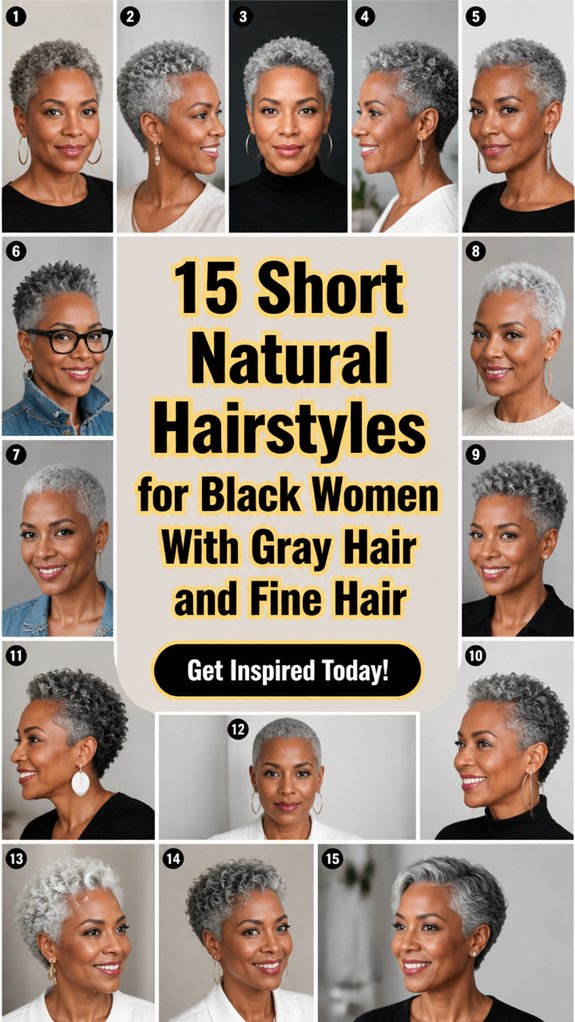 short gray fine hairstyles