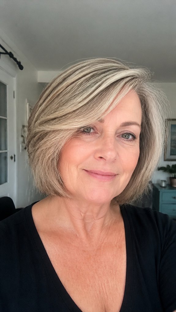 short layered bob movement